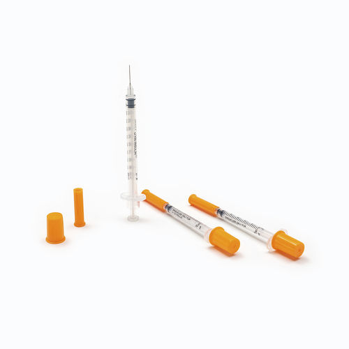 Jeringa de insulina - Shandong Wuzhou Medical Equipment - 0,5 ml / de caucho / de acero inoxidable