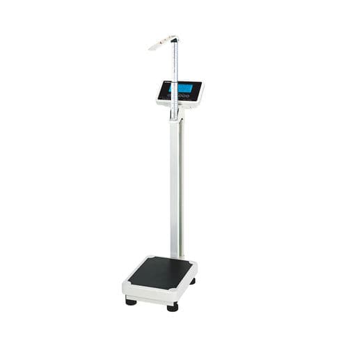 Balanza pesa-personas electrónica - TCS-200LP1 - Zhongshan Jinli Electronic Weighing Equipment Co., Ltd - de columna / automática / con medidor de talla