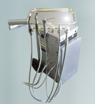 Portainstrumentos para unidad dental móvil - Expedition XP - Safari Dental inc. - 4 instrumentos