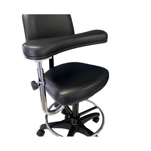 Taburete para odontología - SAF-204 - Safari Dental inc. - neumático / con respaldo / con ruedas