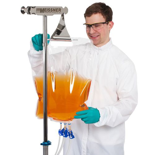 Recipiente para muestras de polietileno - TepoFlex® - Meissner Filtration Products - de un solo uso