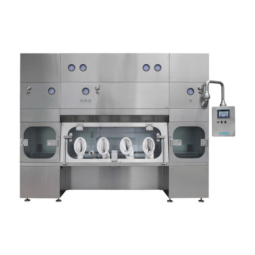 Aislador aséptico - ATG Series - AWS BIO PHARMA TECHNOLOGIES - de transferencia / de pie / de flujo laminar