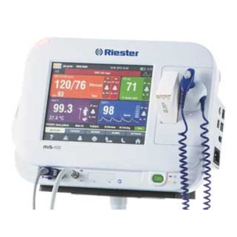 Monitor multiparamétrico compacto - RVS-100 - AMD Global Telemedicine - modular / de temperatura / para la presión arterial