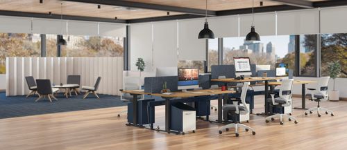 Mesa de trabajo - Coordinate - The HON Company - de oficina / rectangular / de altura regulable