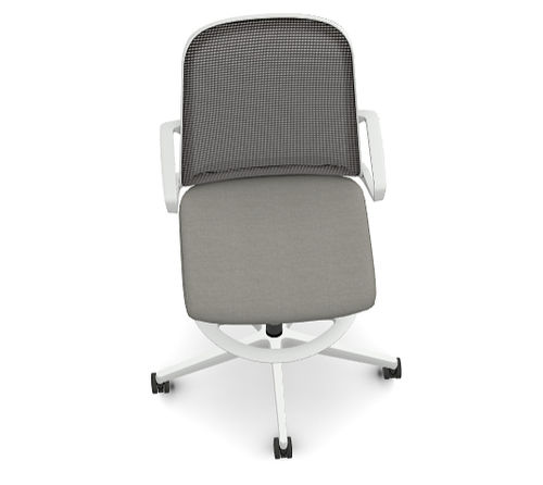 Silla con reposabrazos - Cliq - The HON Company - con respaldo alto / neumática / giratoria