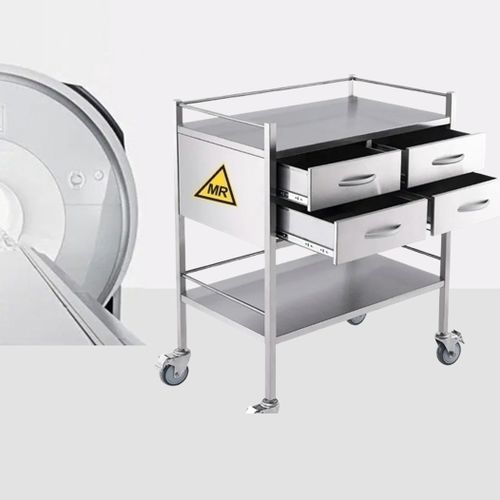 Carro médico - HO-M02A - Hongkong Medi - de uso general / de acero inoxidable / de plástico