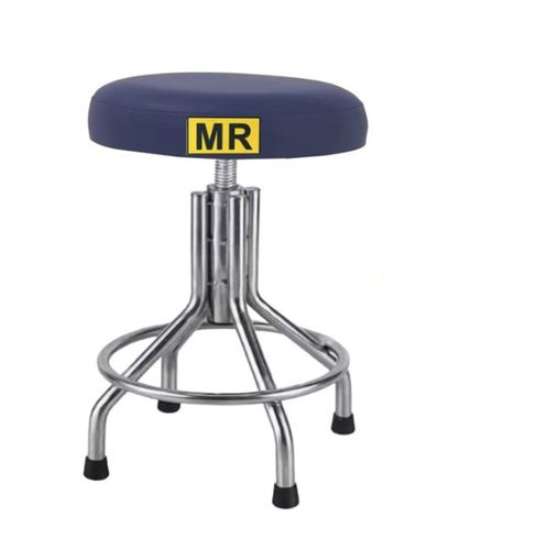 Taburete para centro sanitario - HO-M04 - Hongkong Medi - de altura variable / cuadrado / azul