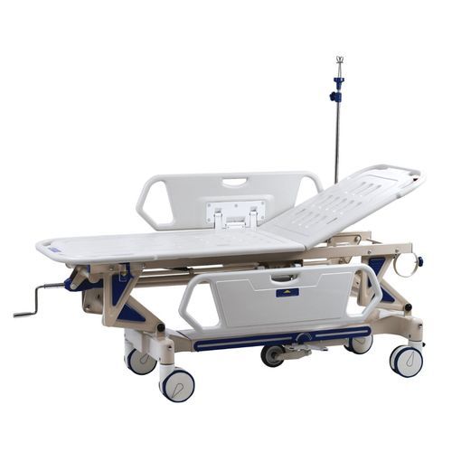 Carro camilla de transporte - HO-3C  - Hongkong Medi - manual / con respaldo regulable / de 2 secciones