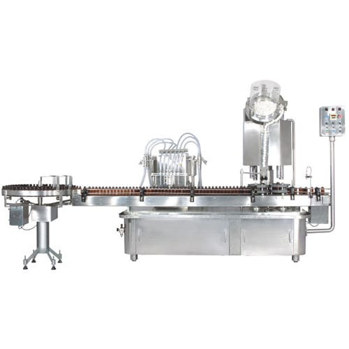 Sistema de llenado y sellado para la industria farmacéutica - LINOFILL - Anchor Mark Private Limited - de botellas / automático / lineal