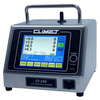 Contador de partículas portátil - CI-x5x Series - CLIMET INSTRUMENTS COMPANY - para la industria farmacéutica / 4 canales / alimentado por batería