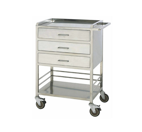 Carro médico - MK-S25 - Zhangjiagang Medi Medical Equipment - de medicamentos / para cuidados / de acero inoxidable