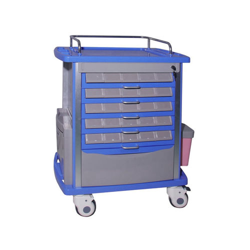 Carro de hospital - MK-P11 - Zhangjiagang Medi Medical Equipment - de dispensación de medicamentos / de plástico / con compartimentos laterales