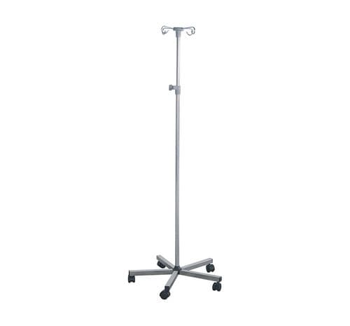 Portasueros con ruedas - MK-IS02 - Zhangjiagang Medi Medical Equipment - 4 ganchos / telescópico / de acero inoxidable