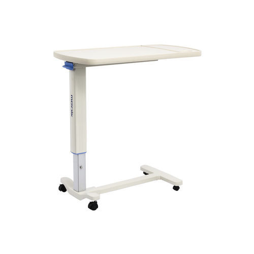 Mesa de cama de altura regulable - YA-T02 - Zhangjiagang Medi Medical Equipment - con ruedas / hidráulica