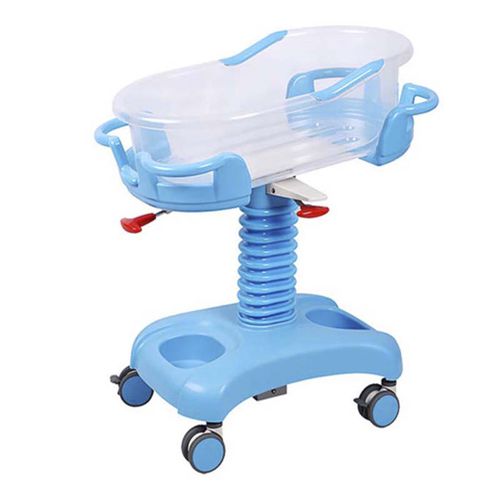 Cuna hospitalaria para bebé - MK-B02 - Zhangjiagang Medi Medical Equipment - de altura variable / Trendelenburg / con ruedas
