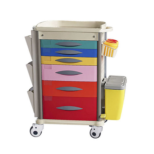 Carro médico - MK-PK01 - Zhangjiagang Medi Medical Equipment - de emergencia / para medicamentos / con canasta