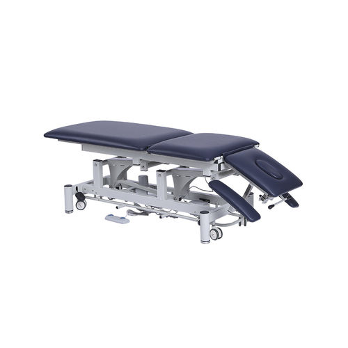Mesa de reconocimiento eléctrica - YA-ET-D03 - Zhangjiagang Medi Medical Equipment - reclinable / con ruedas / de 3 secciones