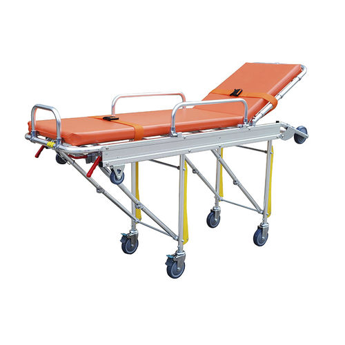 Carro camilla para ambulancias - YA-AS02 - Zhangjiagang Medi Medical Equipment - manual / plegable / de altura variable