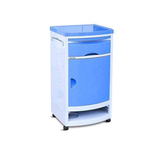 Mesa de cabecera con ruedas - YA-B07 - Zhangjiagang Medi Medical Equipment - modular / con cajones