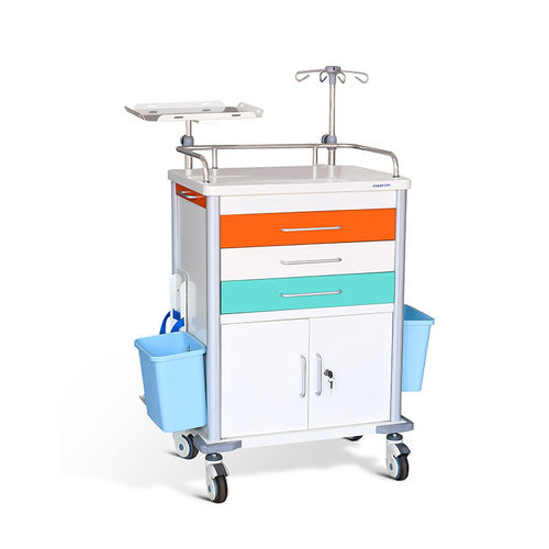 Carro de emergencia - MK-C07 - Zhangjiagang Medi Medical Equipment - de hospital / para medicamentos / de almacenamiento