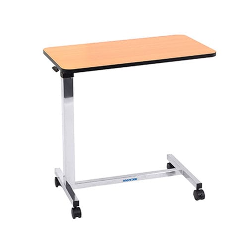 Mesa de cama de altura regulable - YA-T05  - Zhangjiagang Medi Medical Equipment - con ruedas