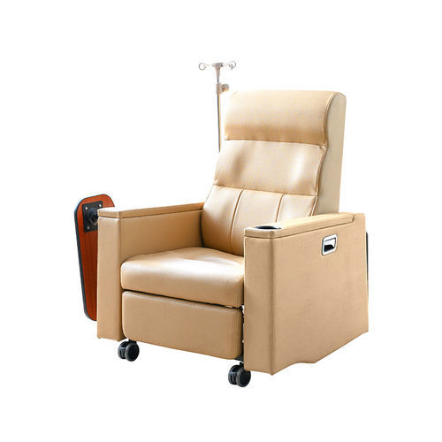 Sillón para extracción de sangre manual - MK-F05 - Zhangjiagang Medi Medical Equipment - de 2 secciones / con ruedas / con reposapiernas