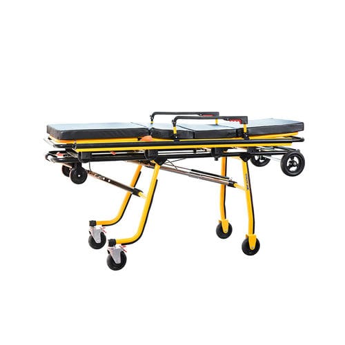 Camilla para ambulancias - YA-AC03 - Zhangjiagang Medi Medical Equipment - plegable / con respaldo regulable / de aluminio