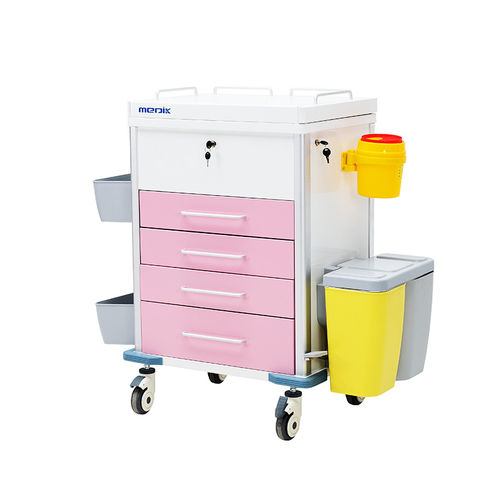 Carro médico - MK-C08 - Zhangjiagang Medi Medical Equipment - para medicamentos / de almacenamiento / de aluminio