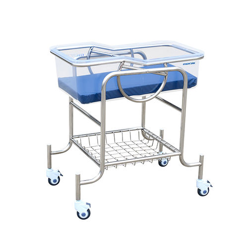 Cuna hospitalaria para bebé - MK-B07 - Zhangjiagang Medi Medical Equipment - Trendelenburg / Trendelenburg invertida / de acero inoxidable