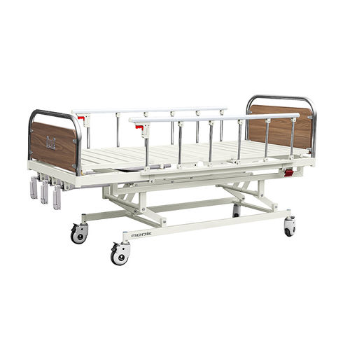 Cama de hospital - YA-M3-2 - Zhangjiagang Medi Medical Equipment - mecánica / de altura regulable / con ruedas
