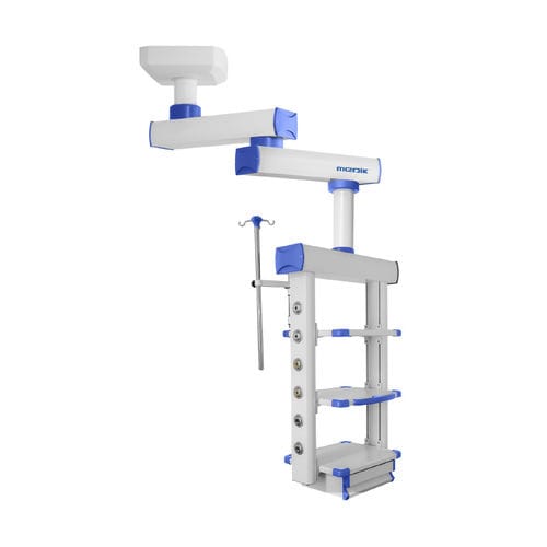Brazo de distribución de pared - MD-E1 - Zhangjiagang Medi Medical Equipment - para endoscopia / modular / con estantes