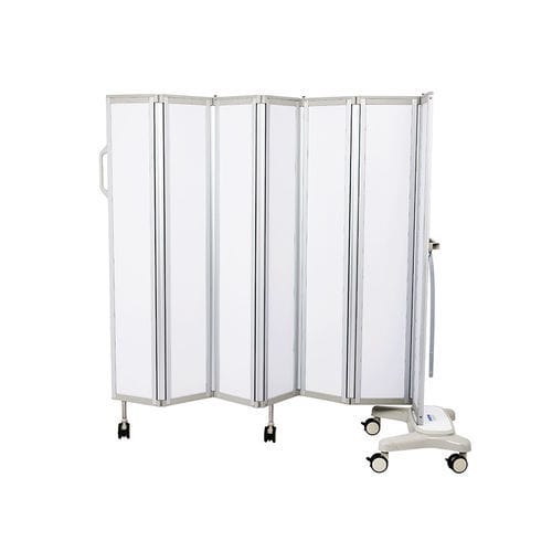 Biombo médico con ruedas - MK-N03 - Zhangjiagang Medi Medical Equipment - plegable / portátil / 6 paneles