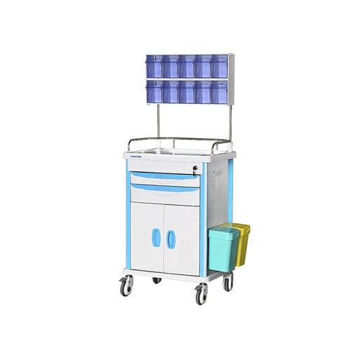 Carro médico - MK-P09 - Zhangjiagang Medi Medical Equipment - de anestesia / para medicamentos / de acero inoxidable