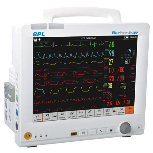 Monitor de paciente compacto - ELITEVIEW EV100 - BPL Medical Technologies - con ruedas / ECG / RESP