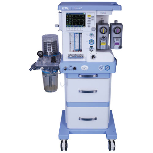 Estación de anestesia en carro - EFLO 6D - BPL Medical Technologies - con monitorización respiratoria / con ventilador / con sistema de evacuación de gases anestésicos