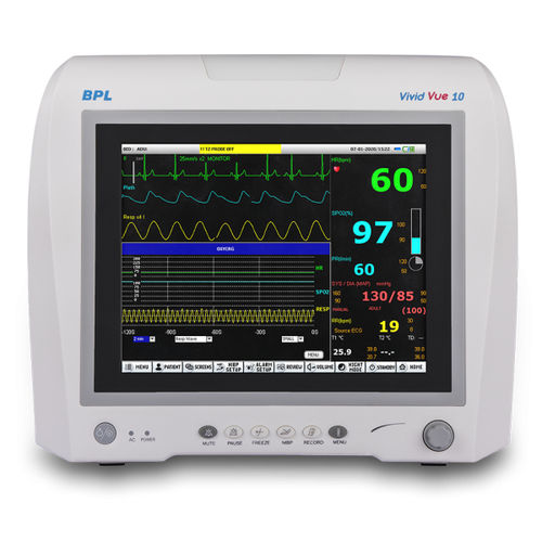 Monitor de paciente portátil - BPL VIVID VUE - BPL Medical Technologies - RESP / ECG / de temperatura