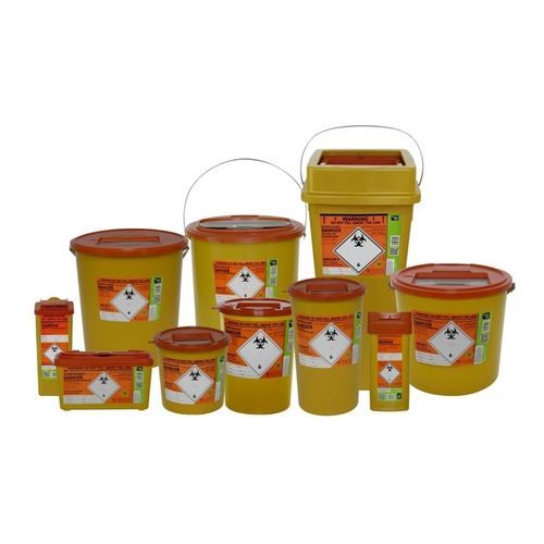 Contenedor de desechos - SHARPSGUARD® eco orange - Daniels Healthcare - de manipulación / seguro
