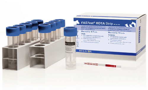 Prueba rápida de enfermedades gastrointestinales - FASTest® ROTA - MEGACOR Diagnostik - veterinaria / de rotavirus / de heces