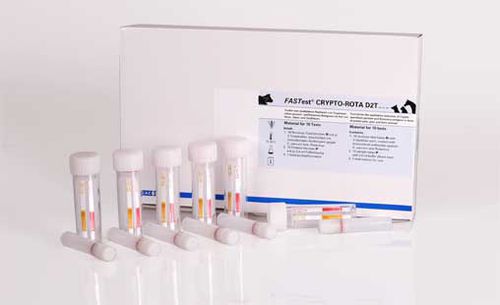 Prueba rápida de diarrea - FASTest® CRYPTO-ROTA D2T - MEGACOR Diagnostik - veterinaria / para antígenos / de plomo