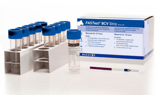 Prueba rápida de enfermedades gastrointestinales - FASTest® BCV - MEGACOR Diagnostik - para bovinos / de coronavirus / de heces