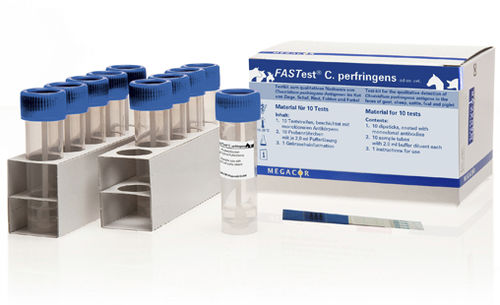 Prueba rápida para enfermermedades infecciosas - FASTest® C. perfringens - MEGACOR Diagnostik - veterinaria / de electrolitos / de plomo