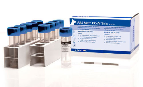 Prueba rápida para enfermermedades infecciosas - FASTest® CCoV - MEGACOR Diagnostik - para perro / de coronavirus / de parvovirus canino