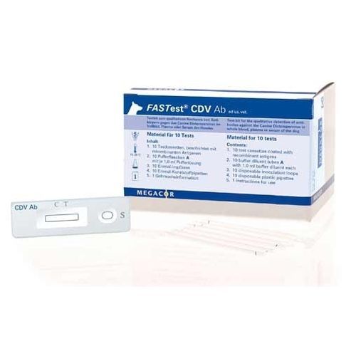 Prueba rápida para el moquillo - FASTest® CDV Ab - MEGACOR Diagnostik - veterinaria / de inmunidad / para perro