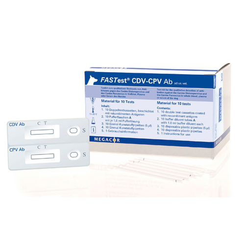 Prueba rápida para el moquillo - FASTest® CDV-CPV Ab - MEGACOR Diagnostik - veterinaria / para perro / para anticuerpos