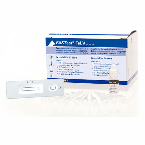 Prueba rápida de leucemia - FASTest® FeLV - MEGACOR Diagnostik - para felinos / para antígenos / para virus