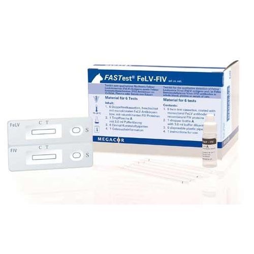 Prueba rápida de leucosis felina - FASTest® FeLV-FIV - MEGACOR Diagnostik - para gatos / para antígenos / de FIV