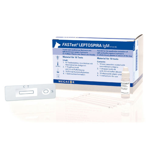 Prueba rápida de leptospirosis - FASTest® LEPTOSPIRA - MEGACOR Diagnostik - de inmunidad / para perro / de IgM