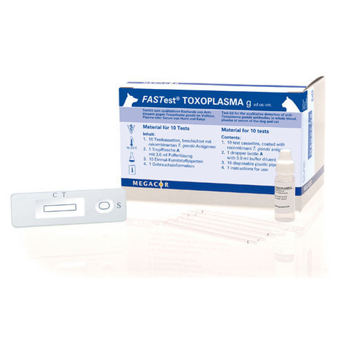 Prueba rápida para enfermermedades infecciosas - FASTest® TOXOPLASMA - MEGACOR Diagnostik - para gatos / para perro / para anticuerpos