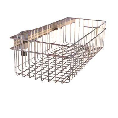 Canasta de acero inoxidable - Pratibha Medinox - enrejado / en riel