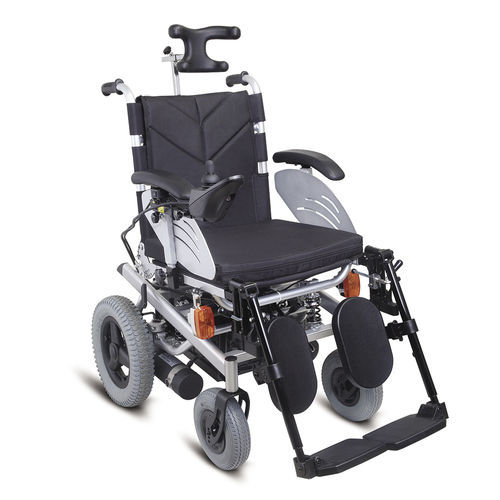 Silla de ruedas eléctrica - DP-123GC - Guangdong Dongpin Beauty & Medical Technology - de exterior / con reposapiernas / con reposabrazos
